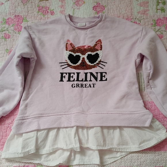 Zara lilac sweatshirt for girls 9 years old. - Picture 2 of 10